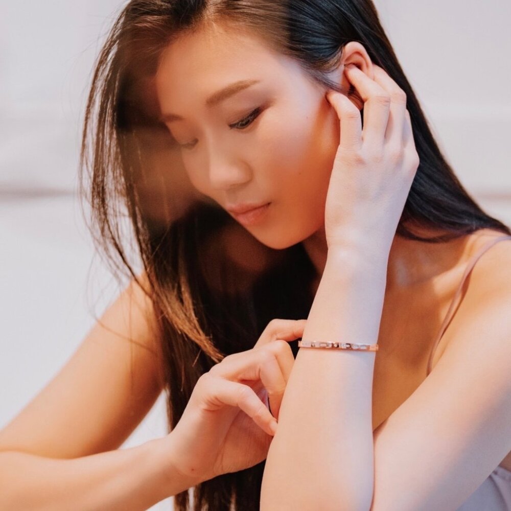 APM MONACO AMOUR MORSE CODE CUFF BRACELET